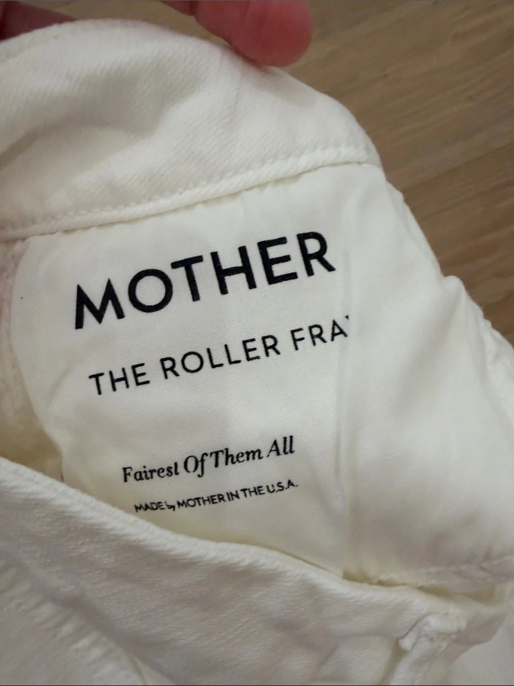 MOTHER The Roller Fray Wide-Leg Jeans in Fairest of them all wash